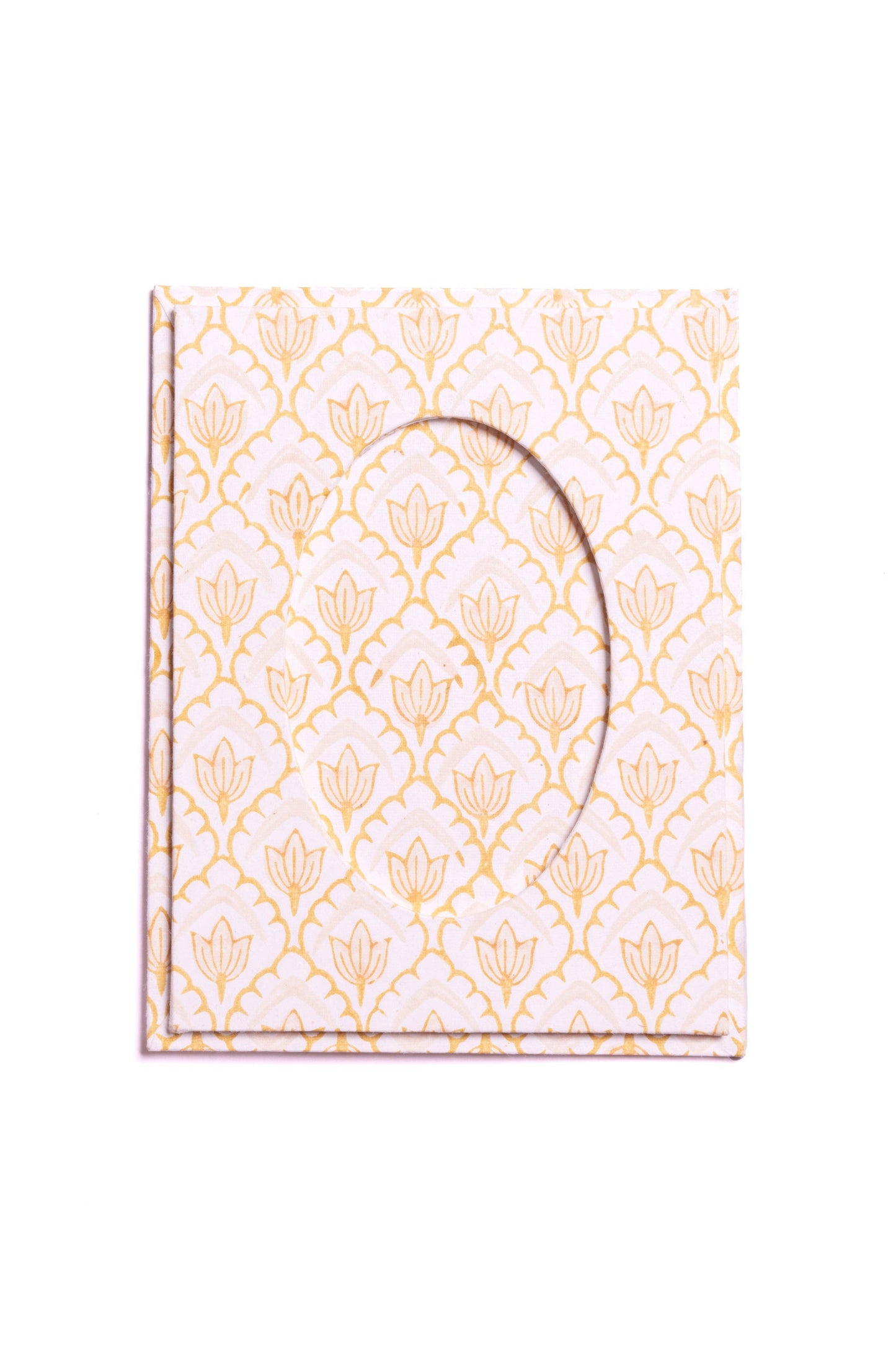 Blockprint Tulip Picture Frame in Desert Sand, 4x6