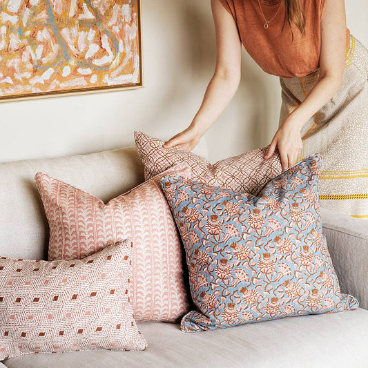 Walter G Bengal in Winter Bloom Pillow