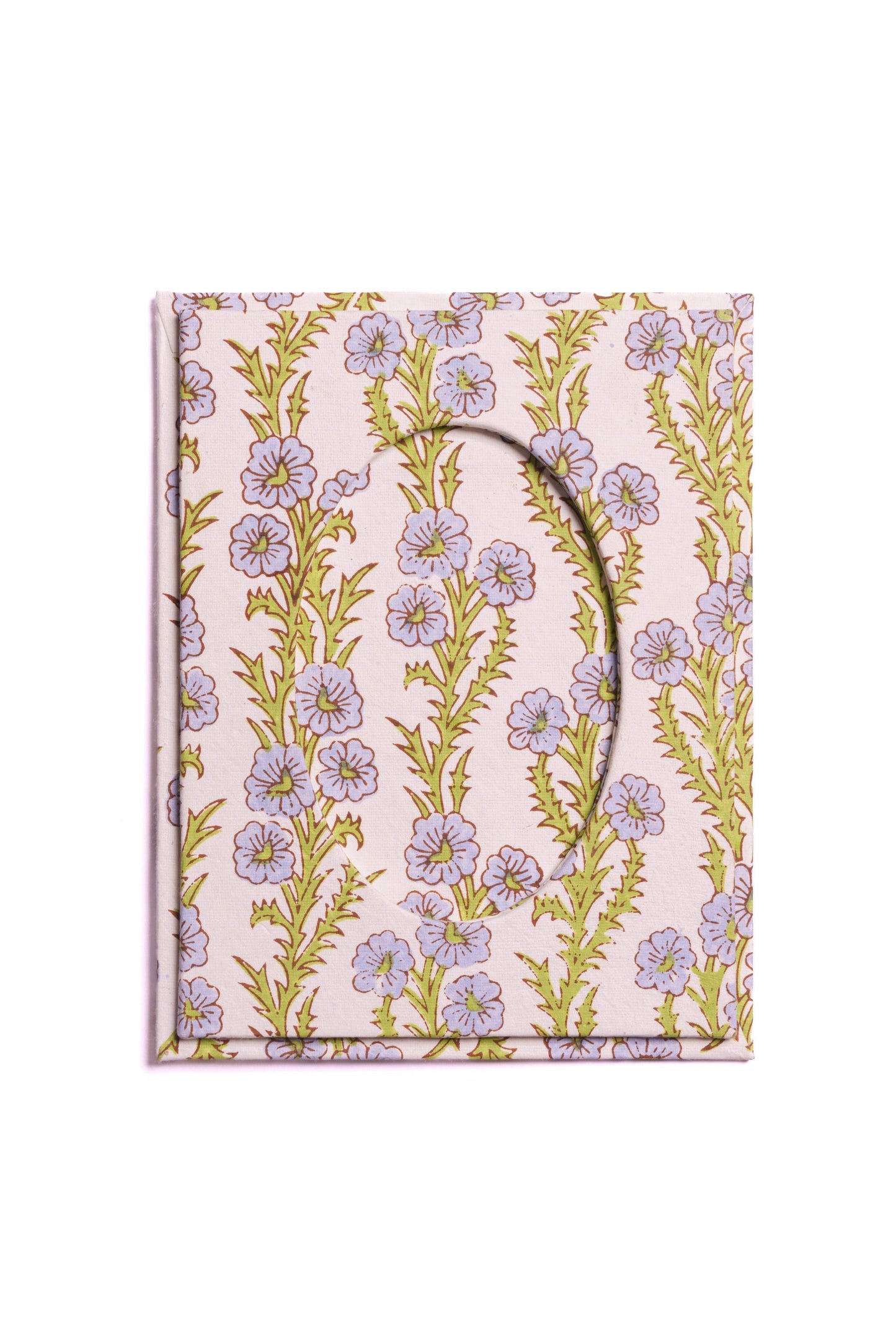 Blockprint Picture Frame in Forget-Me-Not Floral, 4x6