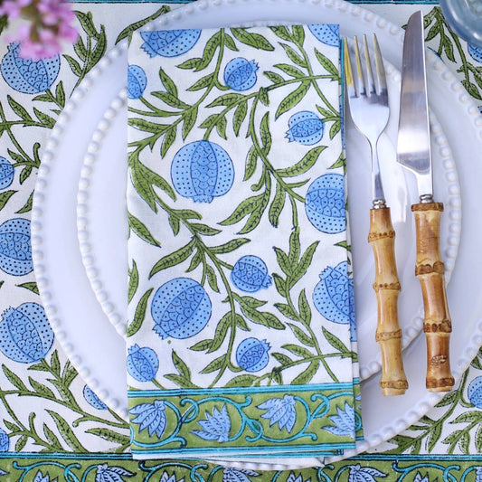 Napkin Pomegranate Blue, Set of 4