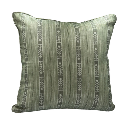 Schuyler Samperton Bengal Stripe in Clover Pillow