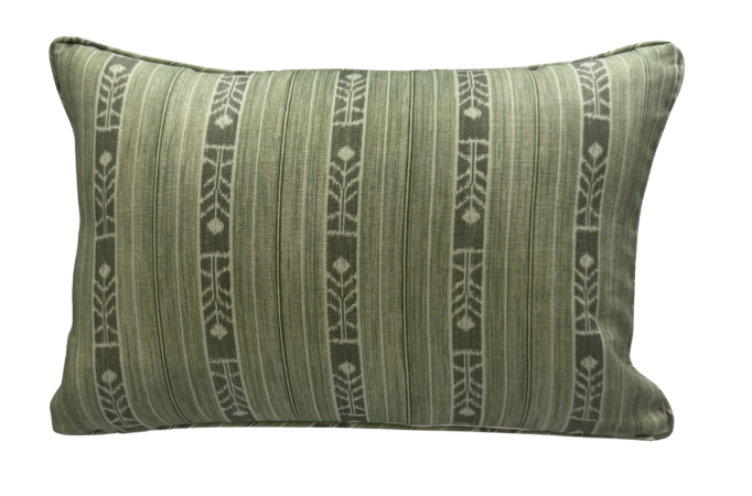 Schuyler Samperton Bengal Stripe in Clover Pillow