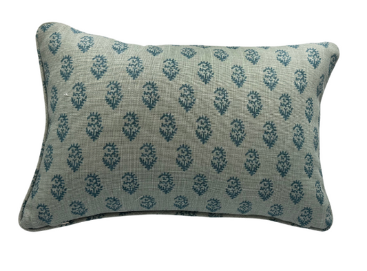 Peter Dunham Rajmata in Blue/Blue Pillow