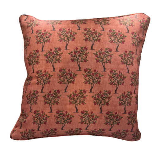 Lisa Fine Pomegranate in Dusty Rose Pillow