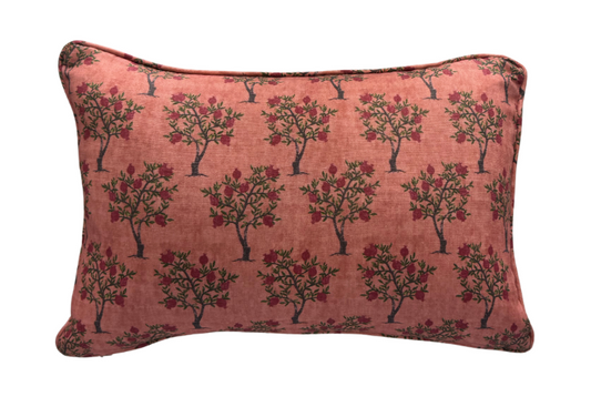 Lisa Fine Pomegranate in Dusty Rose Pillow