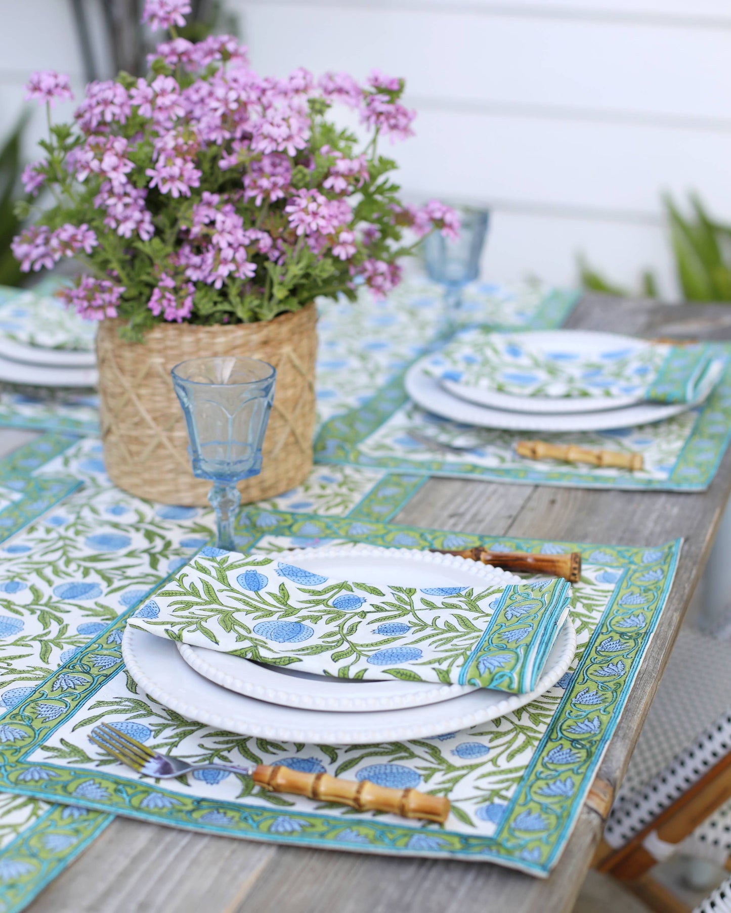 Napkin Pomegranate Blue, Set of 4