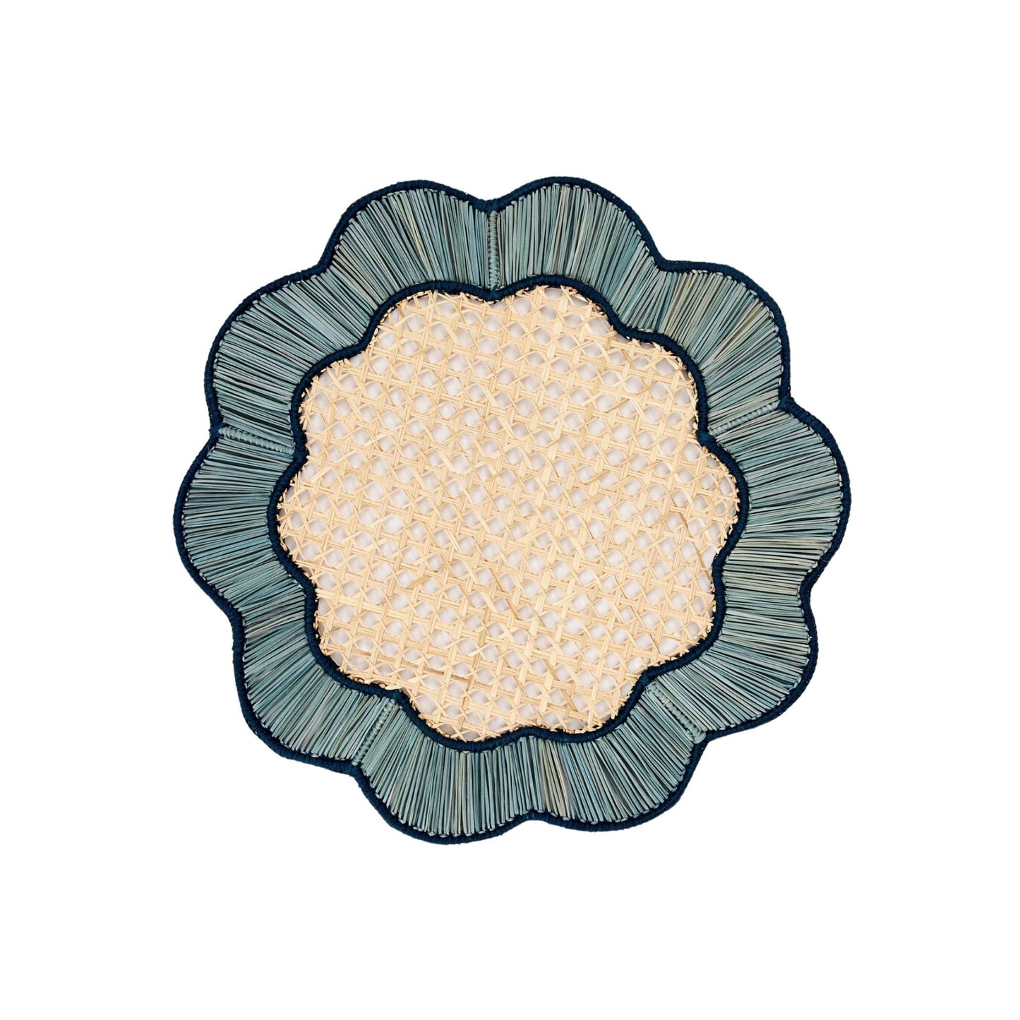 Breezy Placemat: Sky Blue/Navy