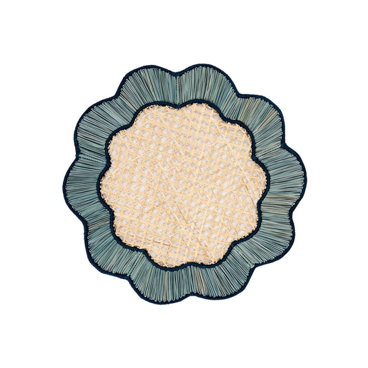 Breezy Placemat: Sky Blue/Navy