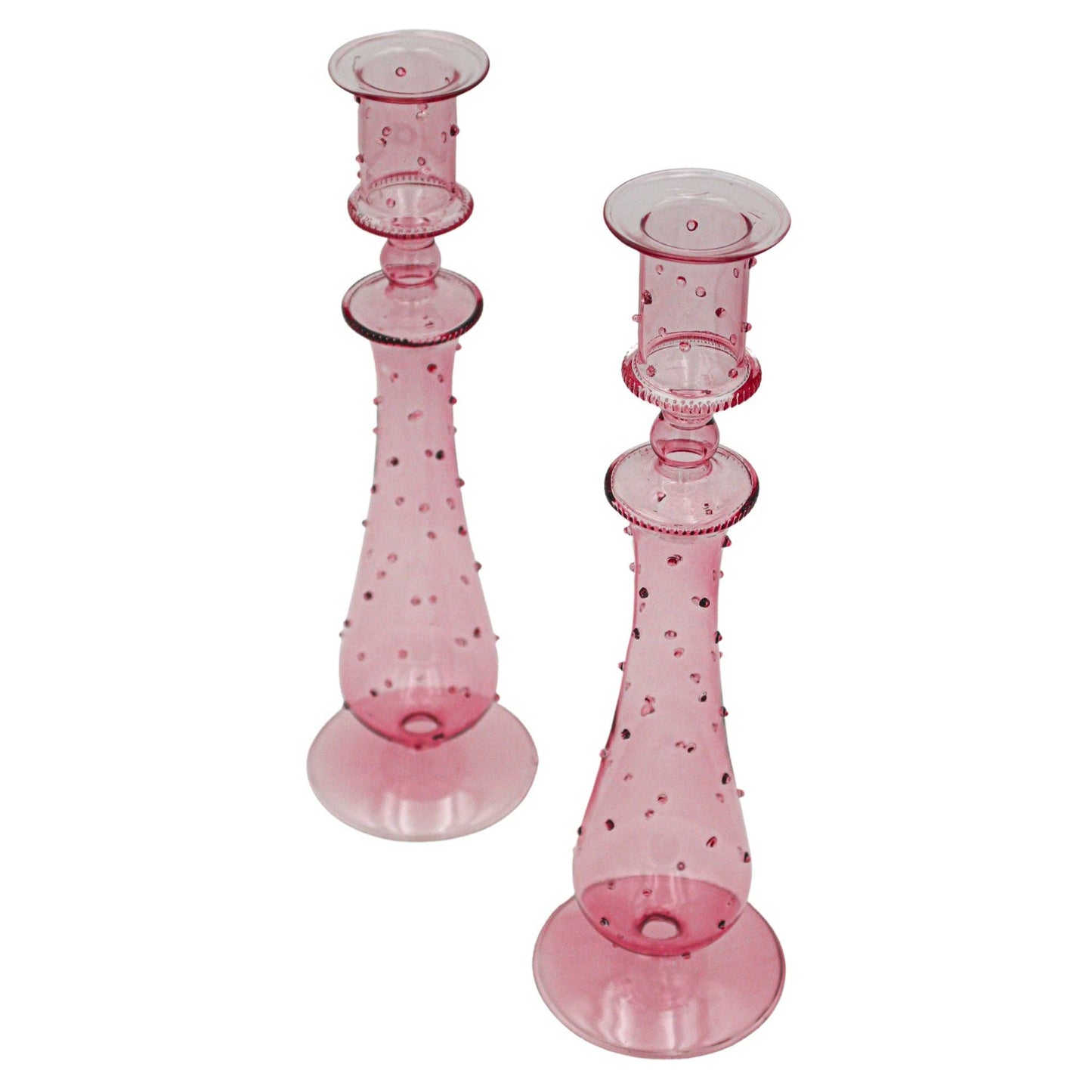 Rose Garden Dotty Candle Holder - Pair