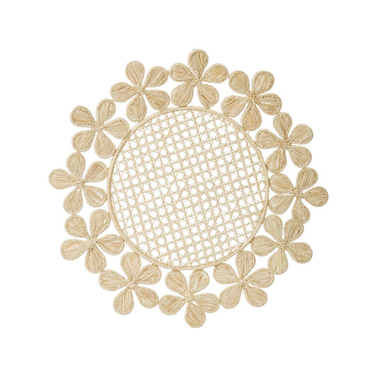 Flowers Around Iraca Placemat - Straw Raffia Tableware