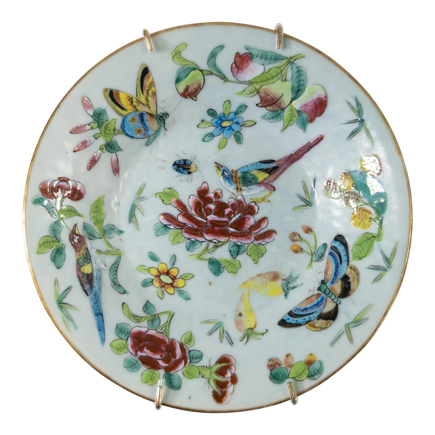19th Century Chinese Floral Decorative Plate