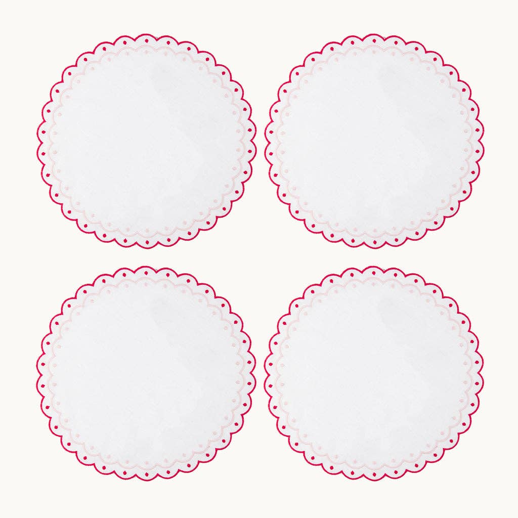 Carmen linen red placemat (set of 4)