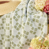 The Lightweight Blanket - Sage Checkers: Lightweight