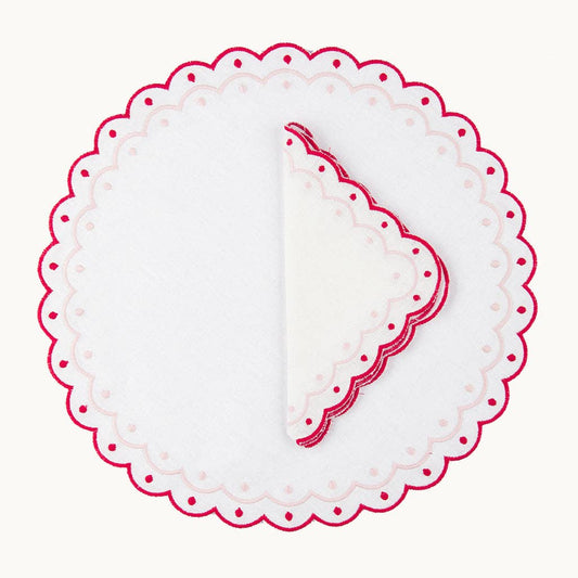 Carmen linen red placemat (set of 4)