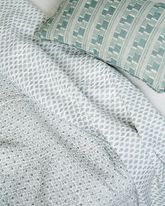 Chowk Celadon Pillow