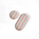 Block-Printed Round Desk Tray Set - Mint Rose