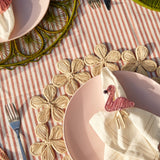 Flowers Around Iraca Placemat - Straw Raffia Tableware