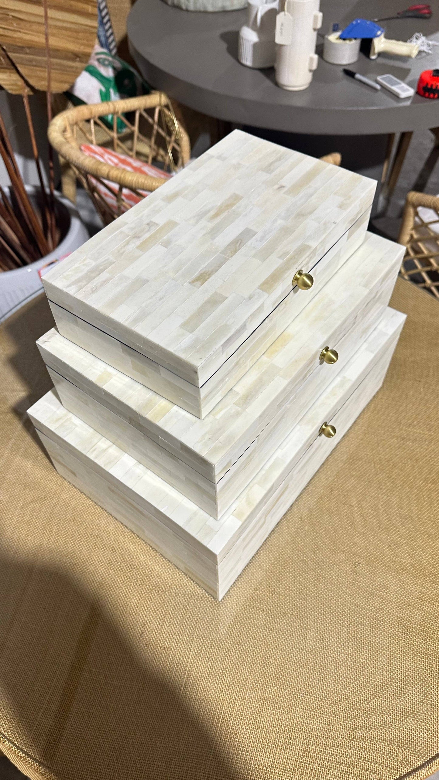 Bone Inlay Decorative Box Size Small