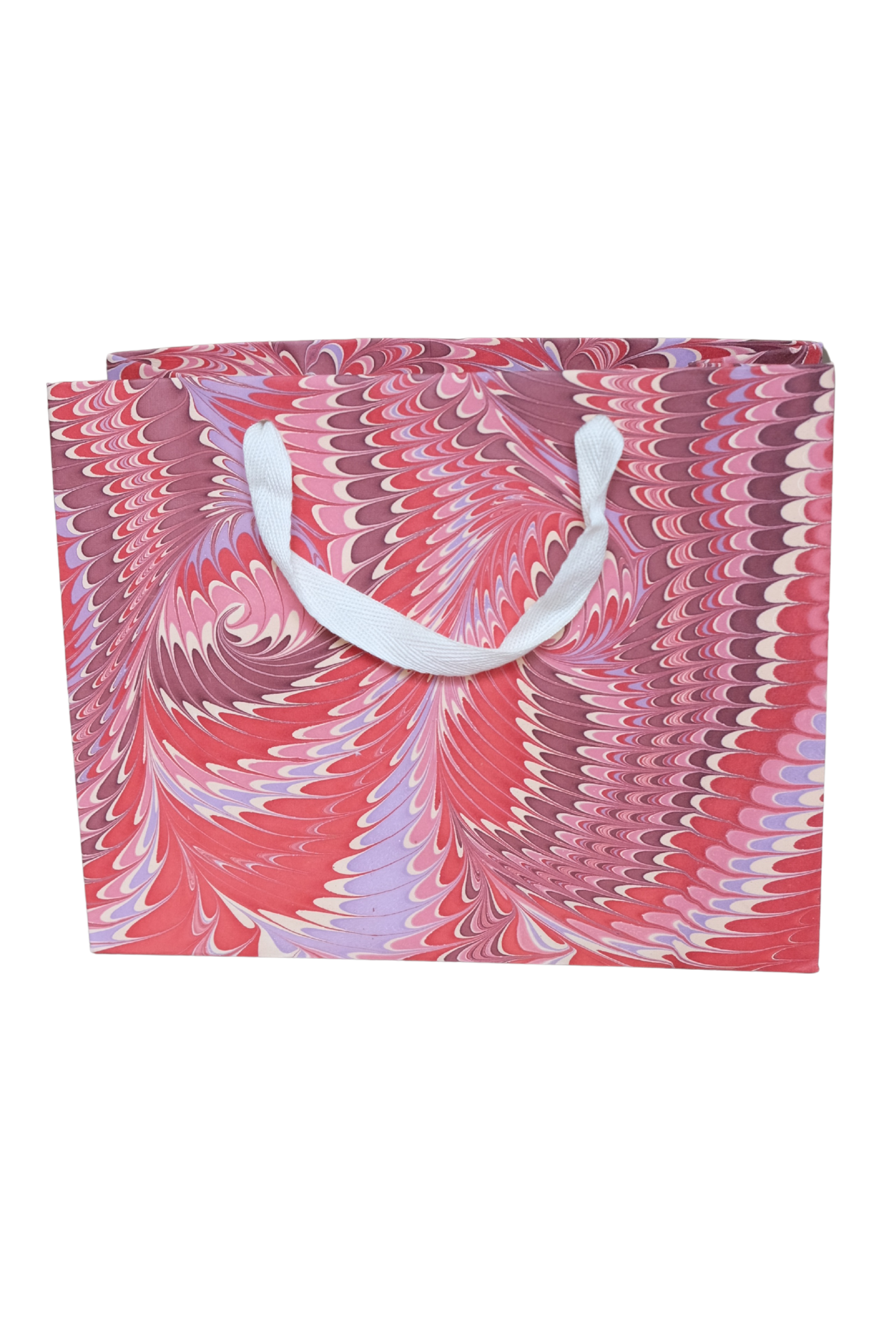 Florentine Pink Hand Marbled Gift Bag (Medium)