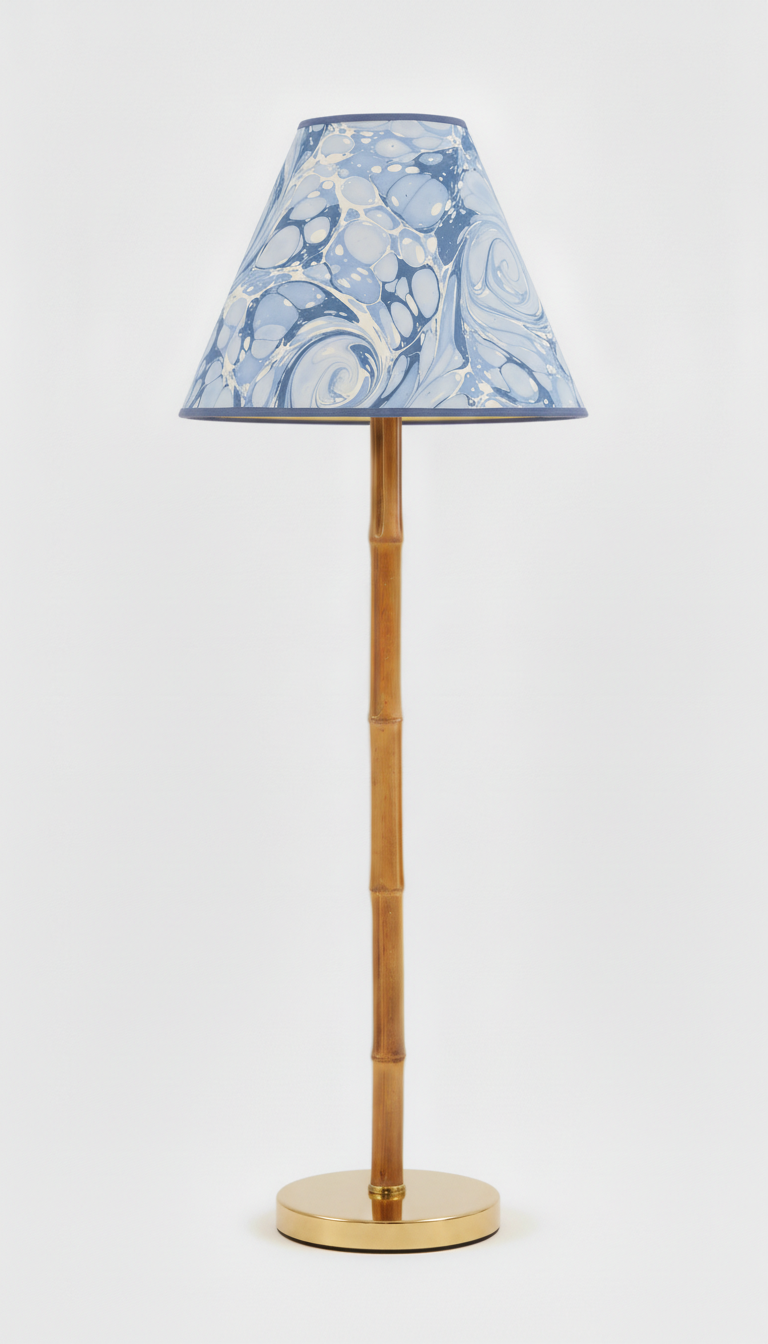 16" Marbled Empire Lampshade in Ocean Wave