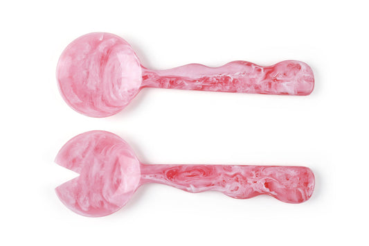 Resin Salad Server- Pink (Set of 2)