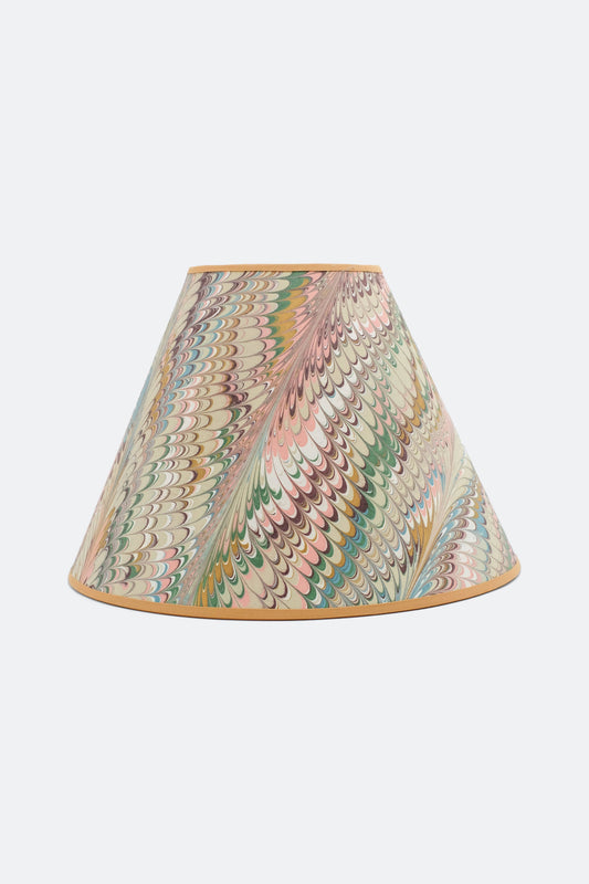 16" Marbled Empire Lampshade in Flatiron Feather