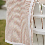 Harborview Herringbone Tan Blanket: Original