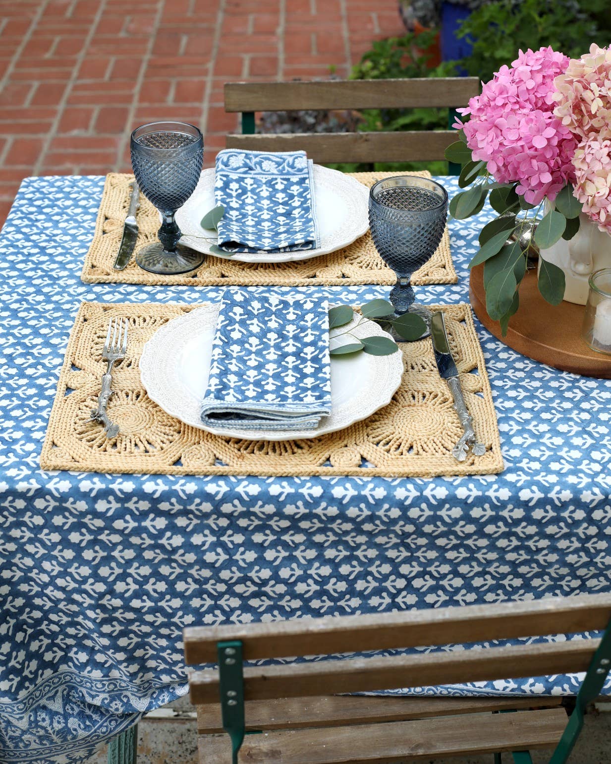 Napkin Charlotte Indigo, Set of 4