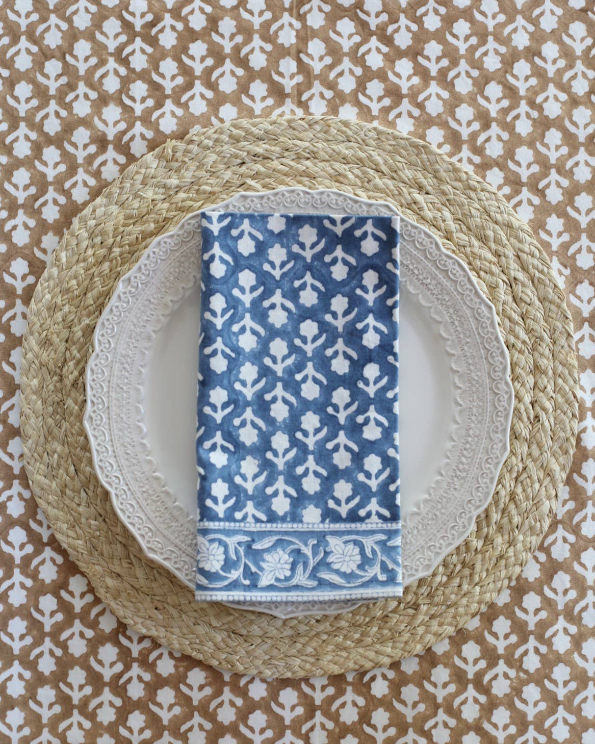 Napkin Charlotte Indigo, Set of 4