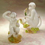 Monkey Figurines, Pair