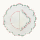Lilibeth Pink and Green Embroidered Napkins (set of 4)