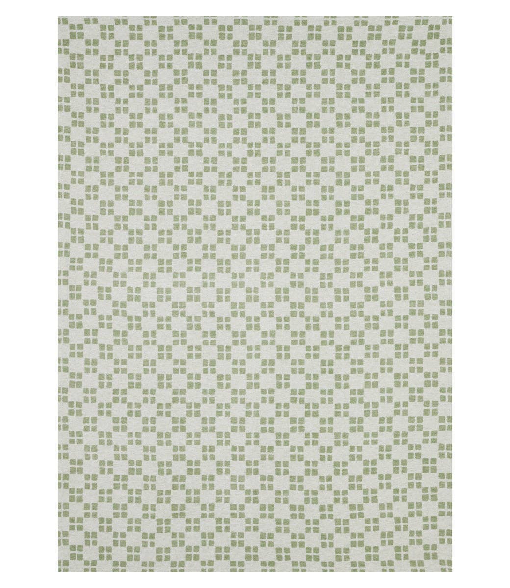 The Lightweight Blanket - Sage Checkers: Lightweight