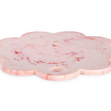 Scallop Resin Cheese Charcuterie Board Ivory - Pink