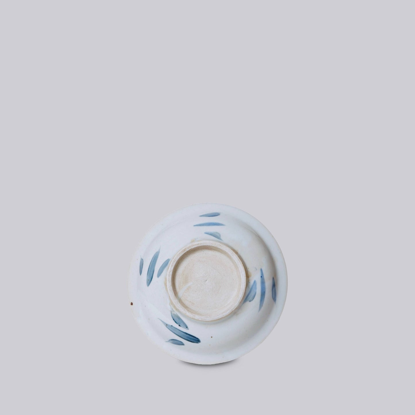 Small Blue and White Porcelain Peony Dish