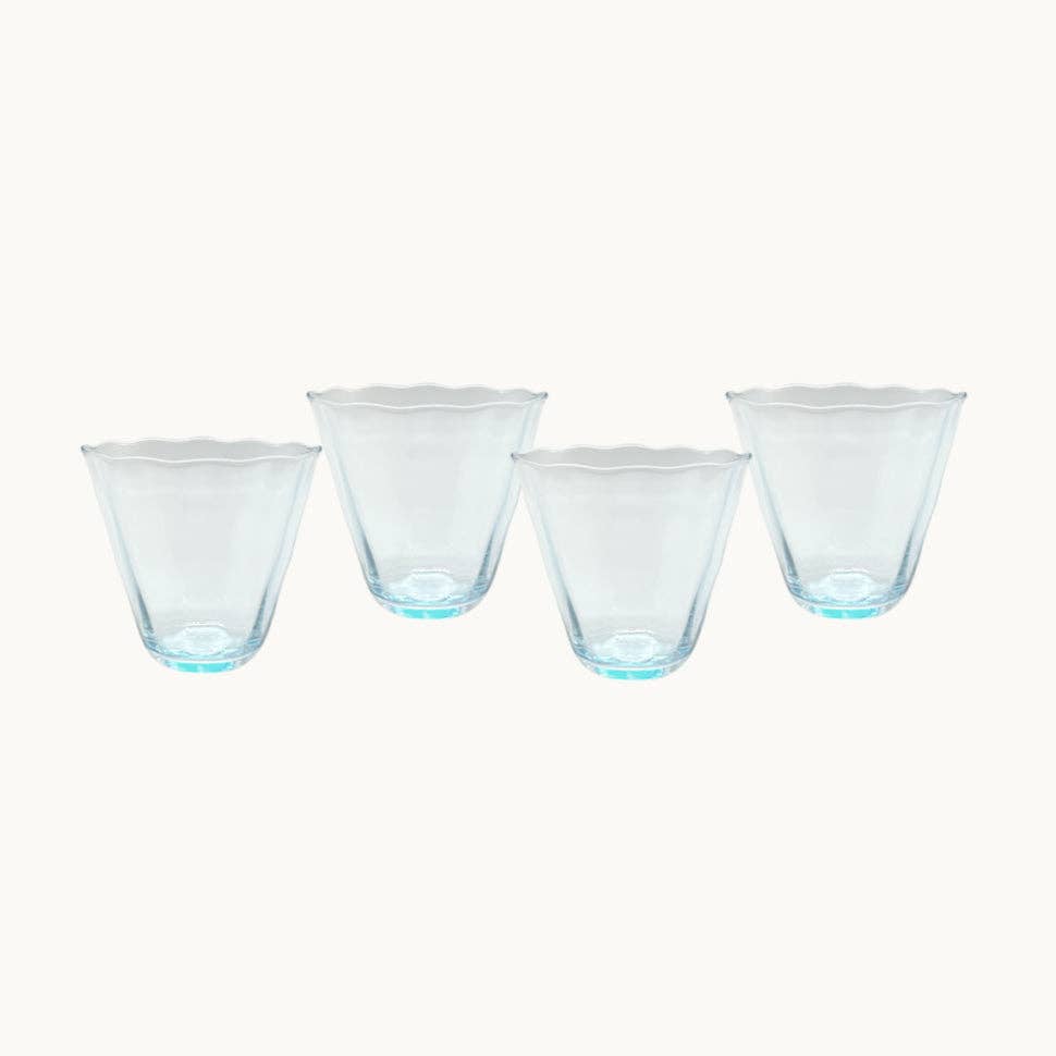 Aqua Glasses - set of 4