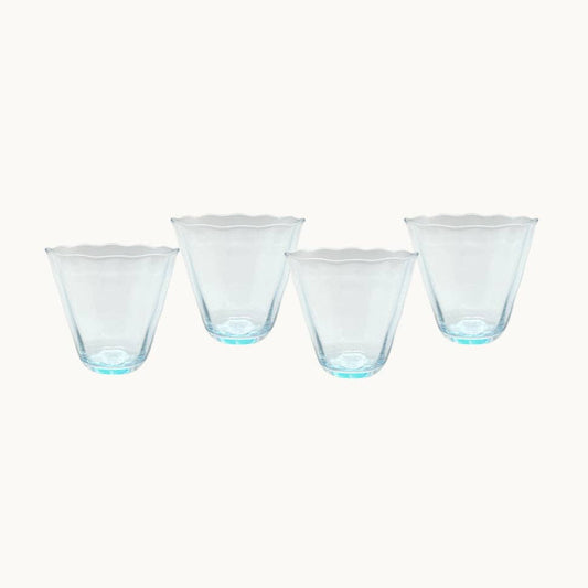 Aqua Glasses - set of 4