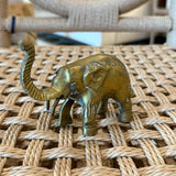 Small Brass Vintage Elephant Figurine