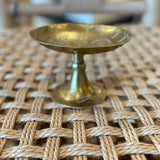 Vintage Brass Soap Dish with Lion Engraving