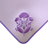Embroidered Mahjong Mat in Lavender