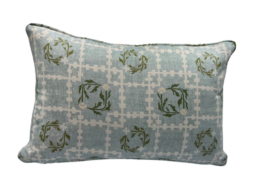 Lulie Wallace Edy in Blue Green Pillow