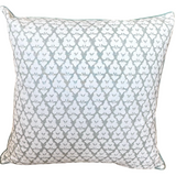Thibaut Arboreta Pillow with Cream Back in Spa Blue