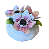 Small Pink Porcelain Flower Pot