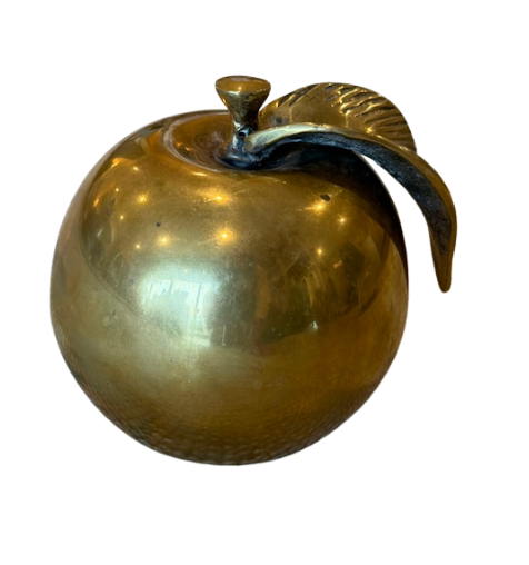Brass Apple Figurine