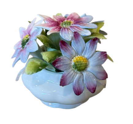 Small Daisy Floral Pot