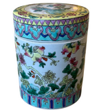 Colorful Chinoiserie Lidded Vase