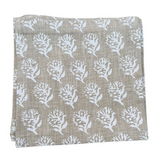 Mughal Flower Cocktail Napkins, set of 4