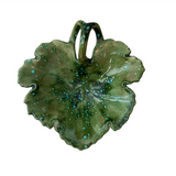 Green Leaf Ceramic Trinket Bowl