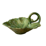 Green Leaf Ceramic Trinket Bowl