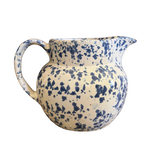 Blue & White Vintage Splatterware Pitcher