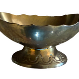 Small Vintage Brass Oval Bowl